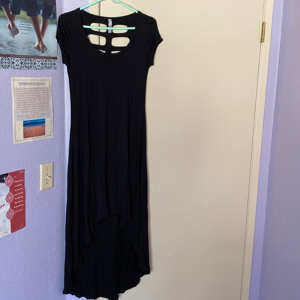 SPRING BREAK PaulnKC Black High low dress or swimsuit coverup